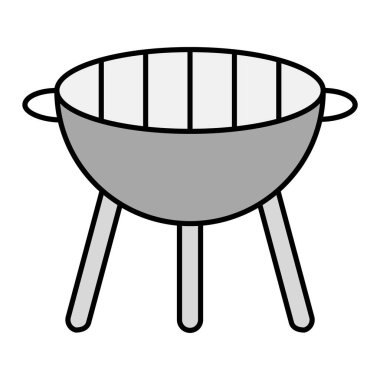 Barbekü Izgara vektör simgesi