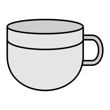 fincan modern simge vektör illüstrasyonu
