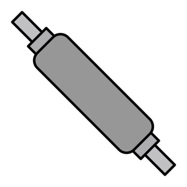 Rolling Pins modern simge vektör çizimi