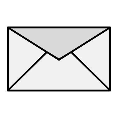 E- posta ile modern simge vektör illüstrasyonu