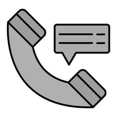 Modern simge vektör illüstrasyonuyla iletişim kur