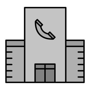 Çağrı Merkezi Modern ikon vektör illüstrasyonu