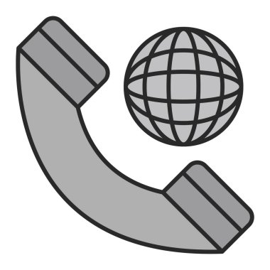 Telefon simgesi vektör illüstrasyonu