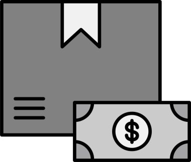 Para için. Web simgesi basit illüstrasyon