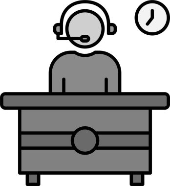 Müşteri servisi. Basit resimleme