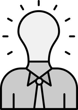 İş adamı. Web simgesi basit illüstrasyon