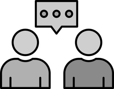 İnsanlar. Web simgesi basit illüstrasyon