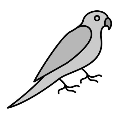 kuş simgesi vektör illüstrasyonu