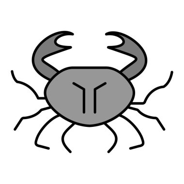 Web ve mobil uygulama tasarımınız için beyaz arkaplanda izole edilmiş hata simgesi vektörü, böcek logosu konsepti