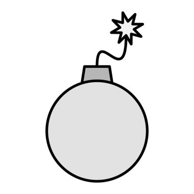 Bomba ikonu. Web için dinamit vektör simgelerinin özet çizimi