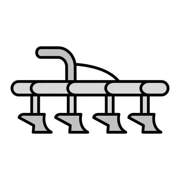 Plow Modern Icon Vector Illustration — Stockový vektor