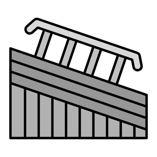 Rail modern icon vector illustration