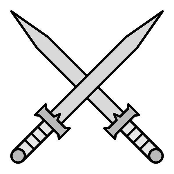 Sword Modern Icon Vector Illustration — Stock Vector