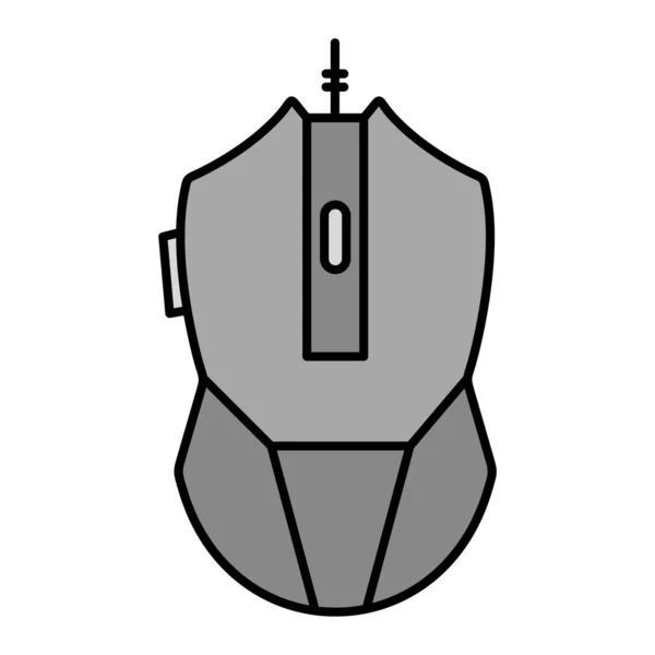 Gaming Mouse Modern Icon Vector Illustration — Vetor de Stock