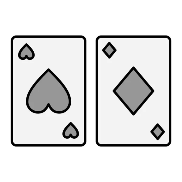 Jugar Las Cartas Icono Moderno Vector Ilustración — Archivo Imágenes Vectoriales