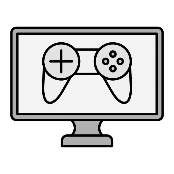 Online Gaming Σύγχρονη Εικόνα Διάνυσμα Εικονογράφηση — Διανυσματικό Αρχείο