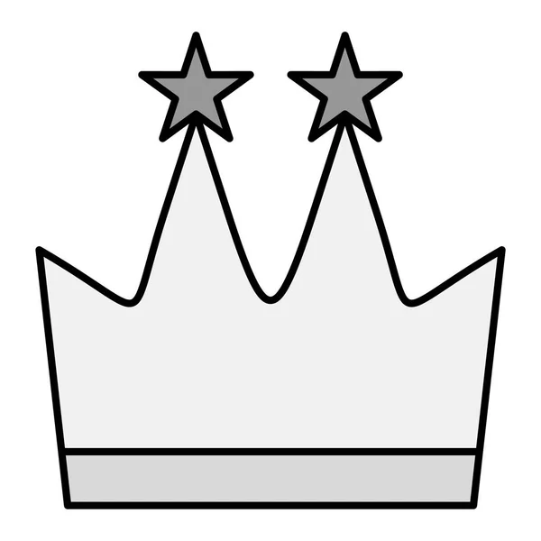 Osiągnięcia Ikona Zarys Ilustracji Ikon Wektora Króla Dla Sieci — Wektor stockowy