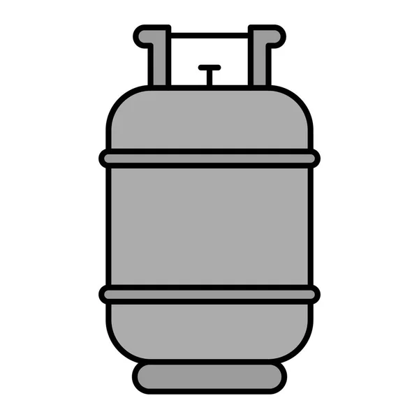 Gas Cylinder Web Icon Vector Illustration — Stock Vector