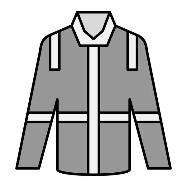 Fire Jacket Web Icon Simple Illustration — Archivo Imágenes Vectoriales