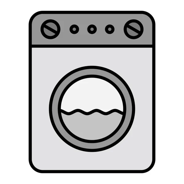 Washing Machine Icon Outline Illustration Laundry Vector Icons Web — 스톡 벡터