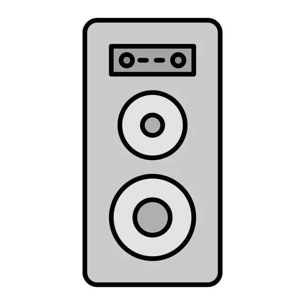 Значок Гучномовця Проста Ілюстрація Звукових Векторних Піктограм Інтернету — стоковий вектор