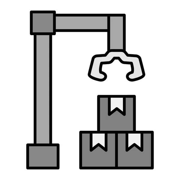 Kranichsymbol Umrissillustration Von Pappvektorsymbolen Für Das Web — Stockvektor