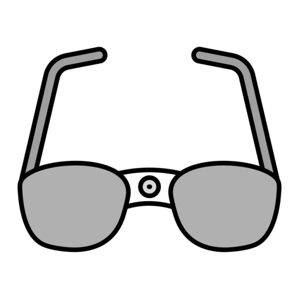 サングラスのアイコン ウェブ用のメガネベクトルのアイコンの概略図 — ストックベクタ