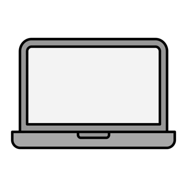 Laptop Computer Technologie Ikone Vektor Illustration Grafik Design — Stockvektor
