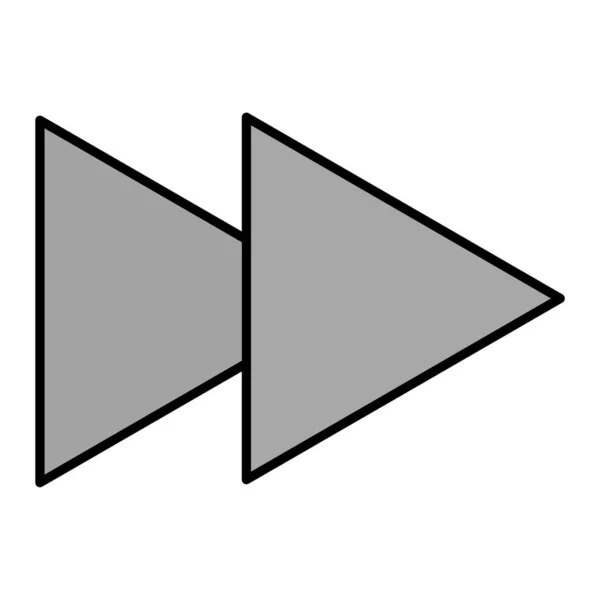 Note Forward Icon Vector Illustration — Stok Vektör