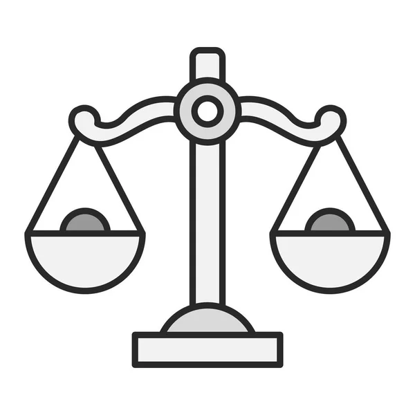 Icono Justicia Vector Ilustración — Archivo Imágenes Vectoriales