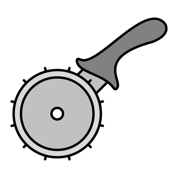 Vector Illustration Pizza Cutter Icon — Stockvektor