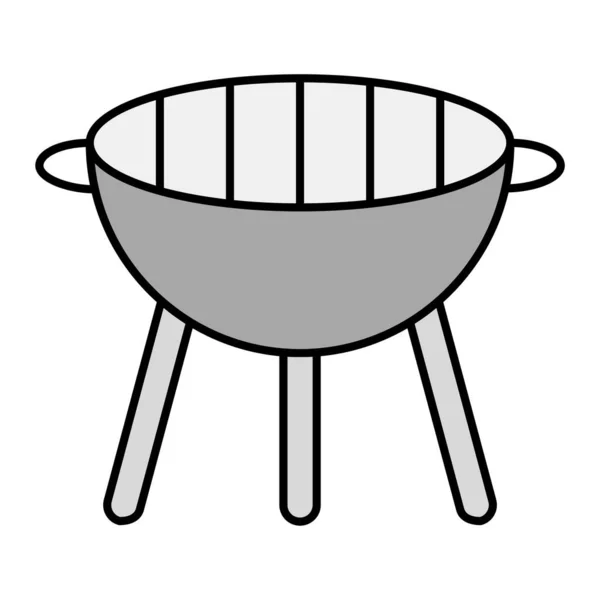 Churrasco Grill Vector Ícone — Vetor de Stock