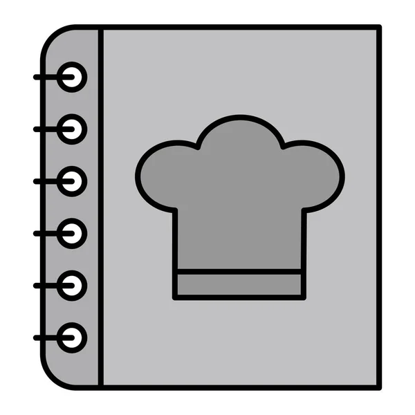 Recipe Modern Icon Vector Illustration — Stockvektor