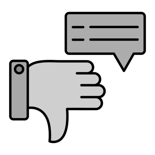Hand Showing Thumbs Icon Simple Illustration Positive Thumb Vector Icons — Stock vektor