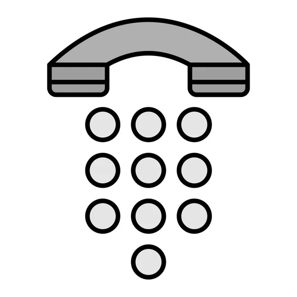 Telefoonpictogram Vectorillustratie — Stockvector