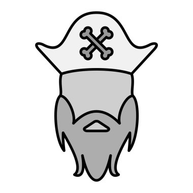 Bir korsan şapkasının vektör çizimi