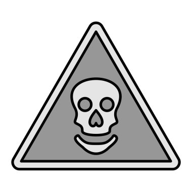 Tehlike uyarısı simgesi. Tehlike sembolü. düz dizayn. vektör illüstrasyonu