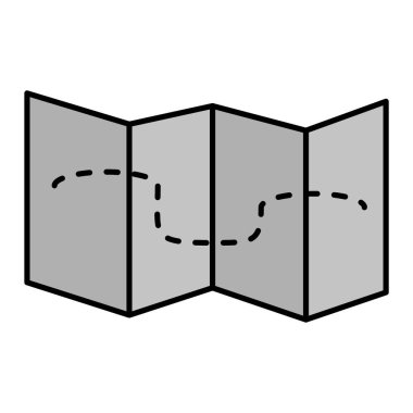 harita modern simge vektör illüstrasyonu