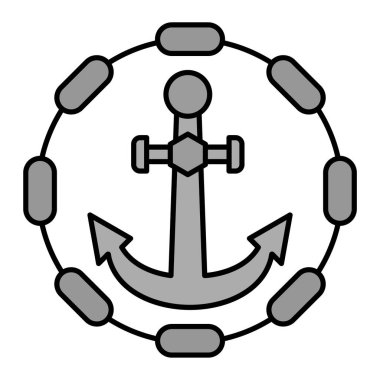 çapa simgesinin vektör illüstrasyonu