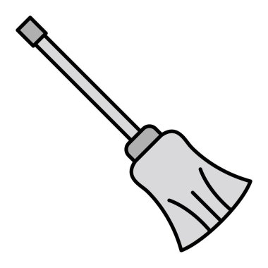 Elle çizilmiş lastik eldiven ikonu. Web tasarımı için kürek vektör sembolünün özet çizimi