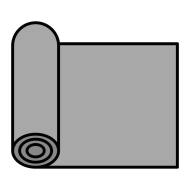 Havlunun tek izole edilmiş ikonunun vektör çizimi