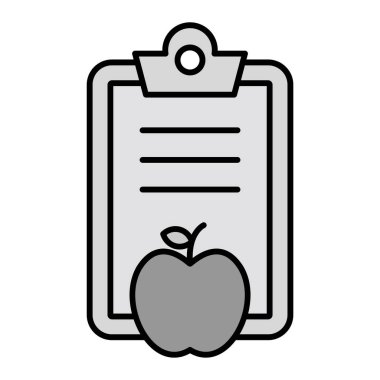 elma ikonu vektör illüstrasyonu