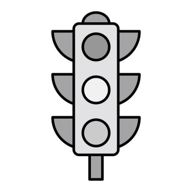 Trafik ışığı simgesi. vektör illüstrasyonu