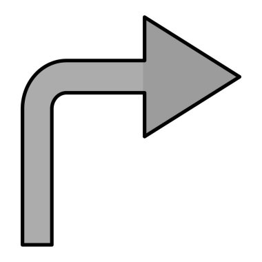 Ok. Web simgesi basit illüstrasyon