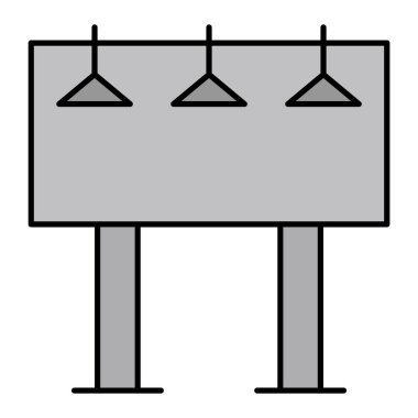 Reklam panosu. Web simgesi basit illüstrasyon