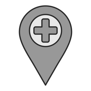 Hastane Simgesi Vektör İllüstrasyonu