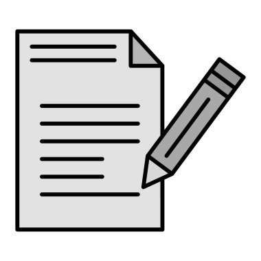 belge simgesi vektör illüstrasyonu