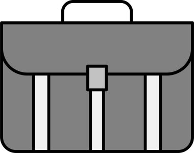 Çanta. Web simgesi basit illüstrasyon