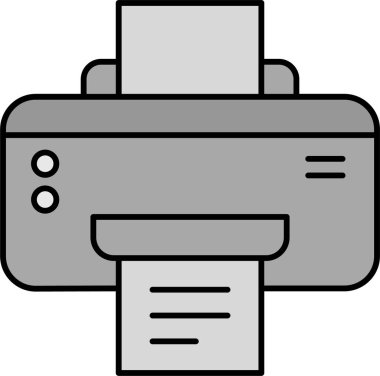 Yazıcı. Web simgesi basit tasarım