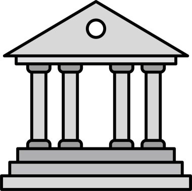 Banka Binası. vektör çizim